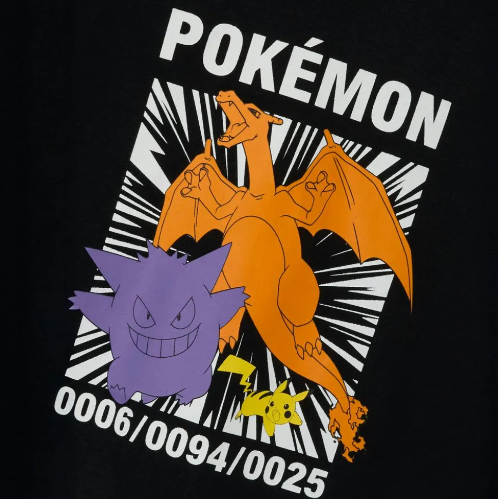 Guppy Kafele Pokémon Drenge T-shirt - Black