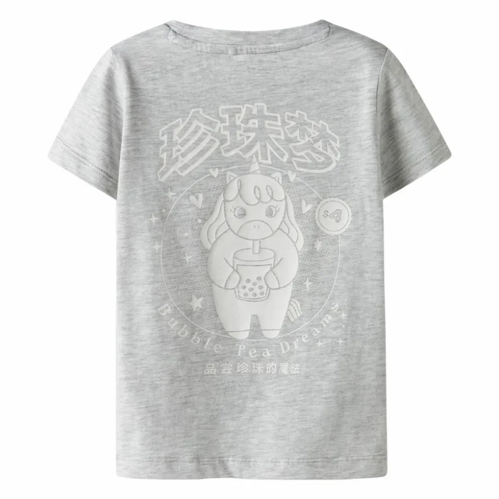 Guppy Luna Pige T-shirt - Light Grey Melange