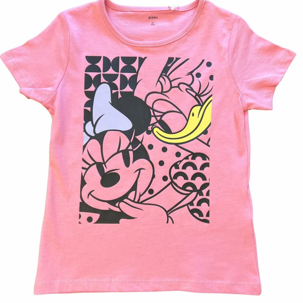 Guppy Minnie Mouse & Anderssine Pige T-shirt - Cashmere Rose/Minnie