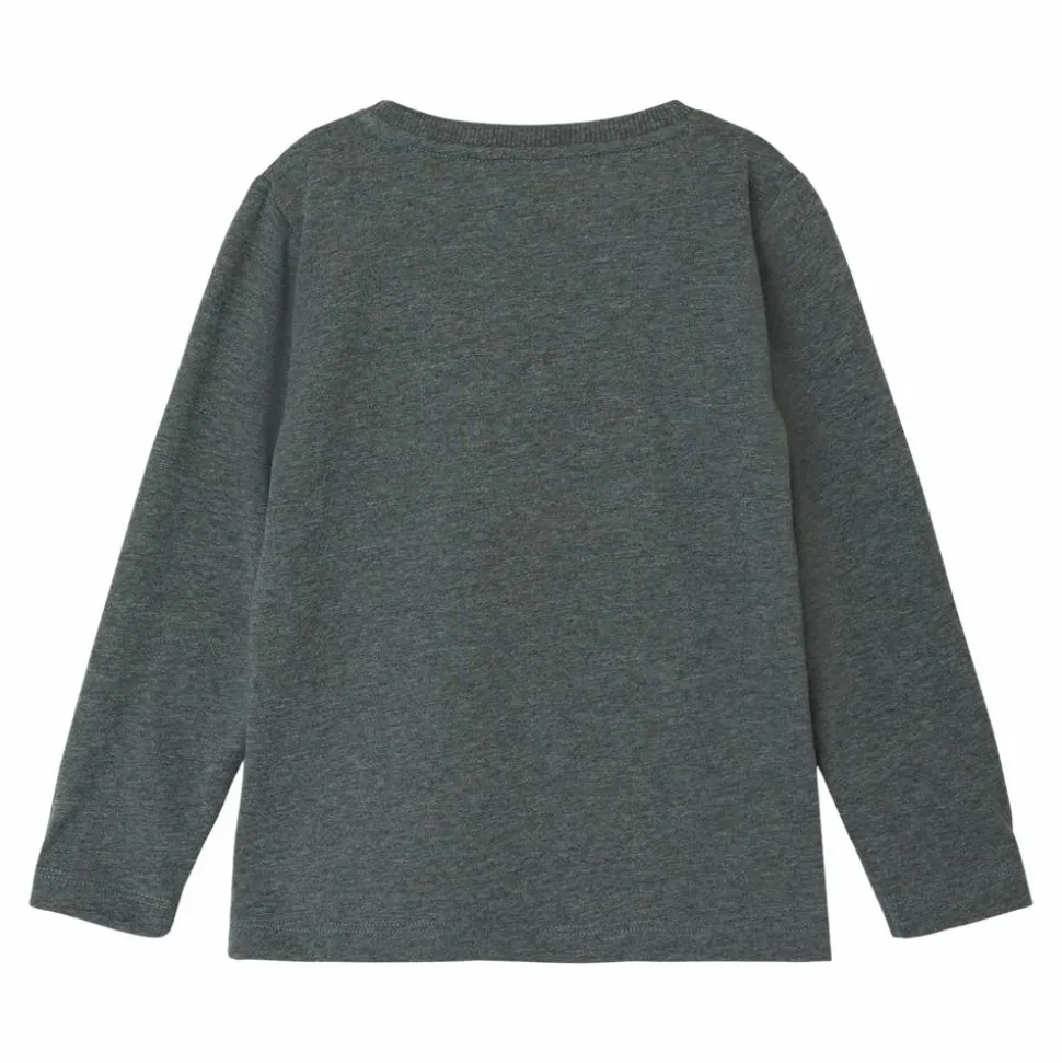 Guppy Raniel Drenge Langærmet t-shirt - Dark Grey Melange