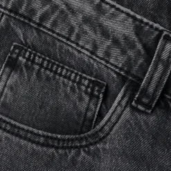 Guppy Rose Pige Jeans - Dark Grey Denim