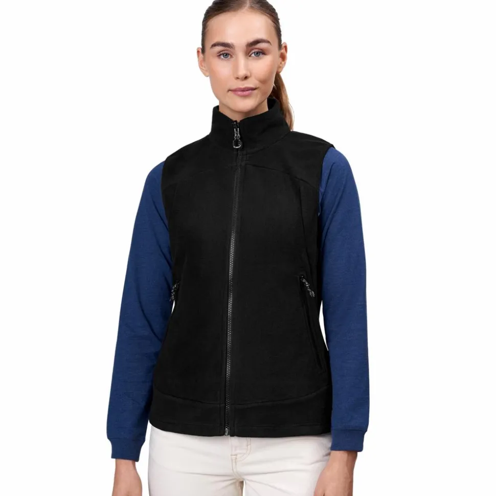 ID Active Dame Vest m. fleece - Sort