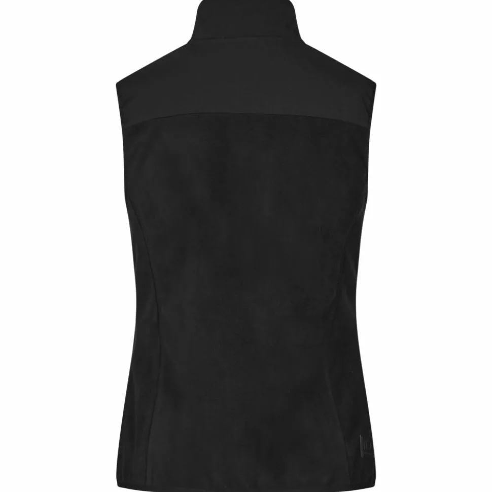 ID Bonded Dame Vest m. fleece - Sort
