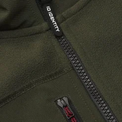 ID Bonded Herre Vest m. fleece - Oliven