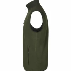 ID Bonded Herre Vest m. fleece - Oliven