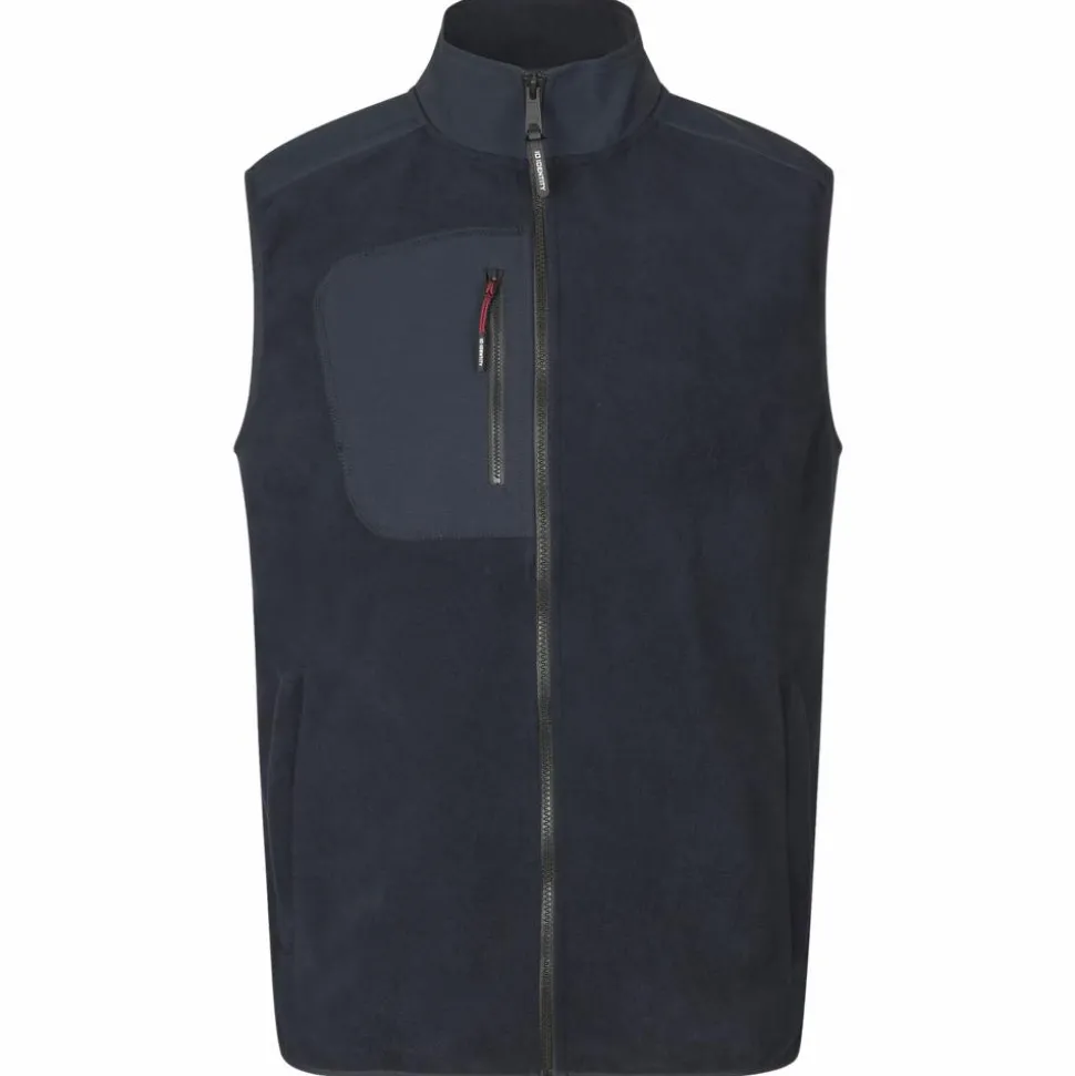 ID Bonded Herre Vest m. fleece - Navy