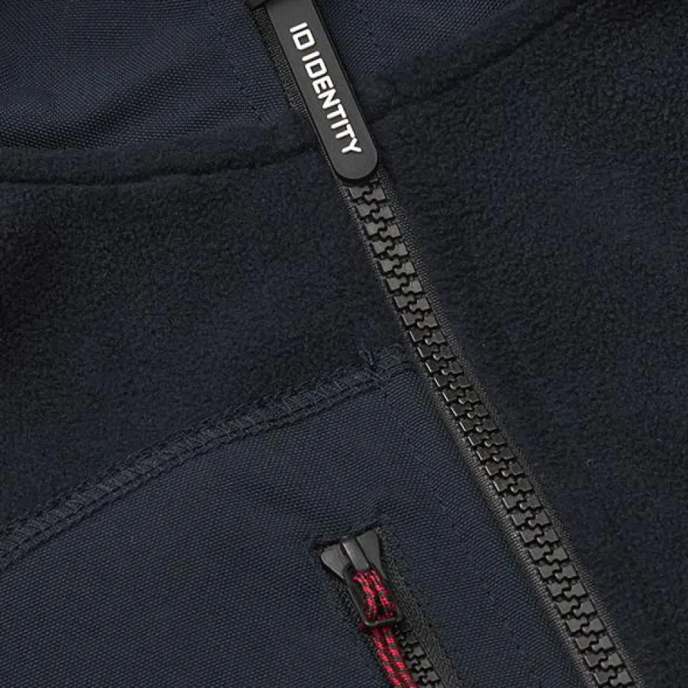 ID Bonded Herre Vest m. fleece - Navy