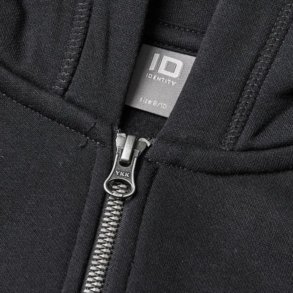 ID Core Zip Børne Hættetrøje - Sort