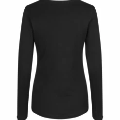 ID Interlock Dame Langærmet t-shirt - Sort