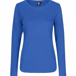 ID Interlock Dame Langærmet t-shirt - Azur