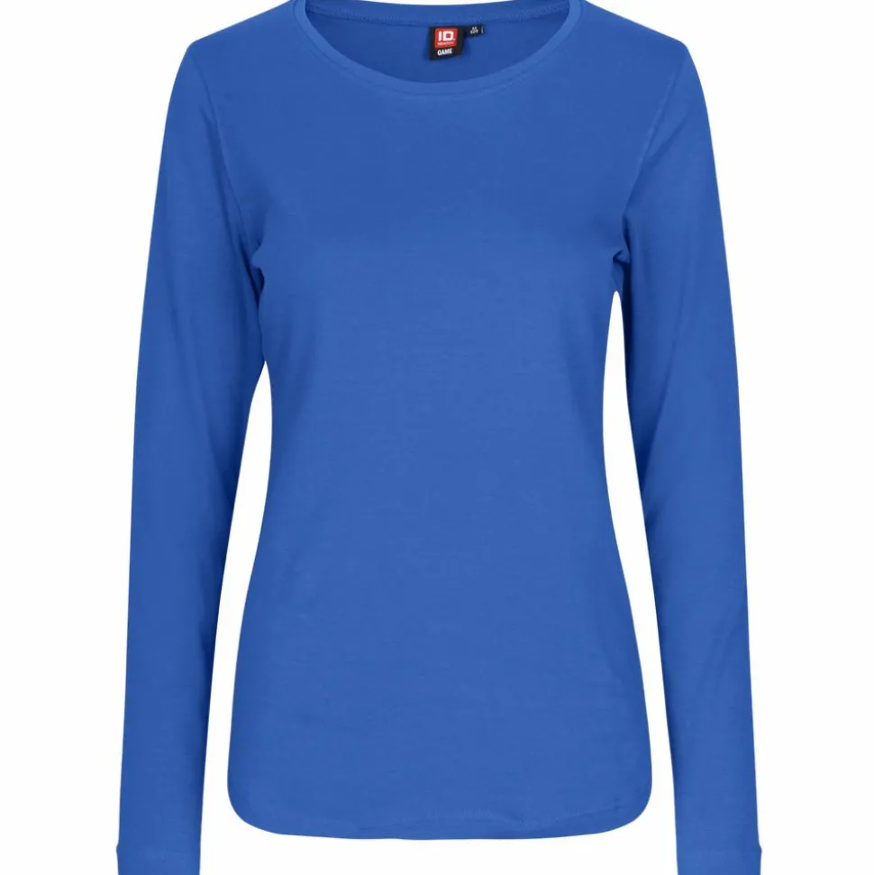 ID Interlock Dame Langærmet t-shirt - Azur