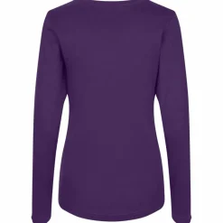 ID Interlock Dame Langærmet t-shirt - Lilla