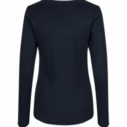 ID Interlock Dame Langærmet t-shirt - Navy