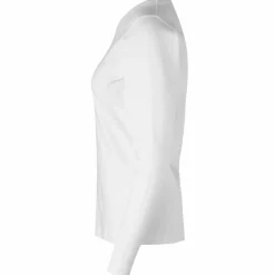 ID Interlock Dame Langærmet t-shirt - Hvid
