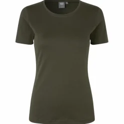 ID Interlock Dame T-shirt - Oliven