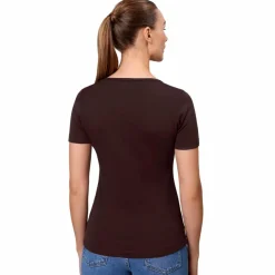 ID Interlock Dame T-shirt - Mørk Bordeaux