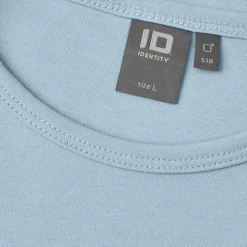 ID Interlock Herre Langærmet t-shirt - Lys Blå