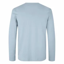 ID Interlock Herre Langærmet t-shirt - Lys Blå