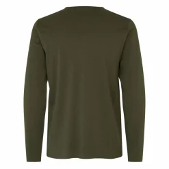 ID Interlock Herre Langærmet t-shirt - Oliven