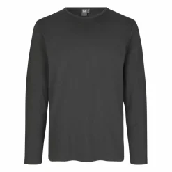 ID Interlock Herre Langærmet t-shirt - Koksgrå