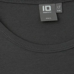 ID Interlock Herre Langærmet t-shirt - Koksgrå