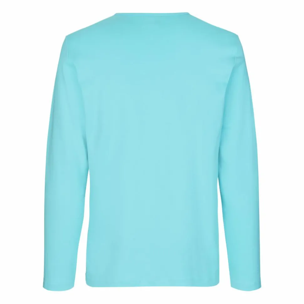 ID Interlock Herre Langærmet t-shirt - Mint