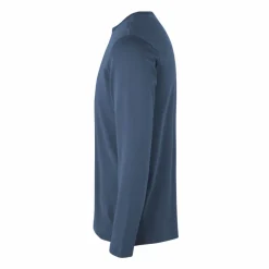 ID Interlock Herre Langærmet t-shirt - Indigo