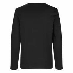 ID Interlock Herre Langærmet t-shirt - Sort