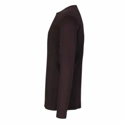 ID Interlock Herre Langærmet t-shirt - Mørk Bordeaux