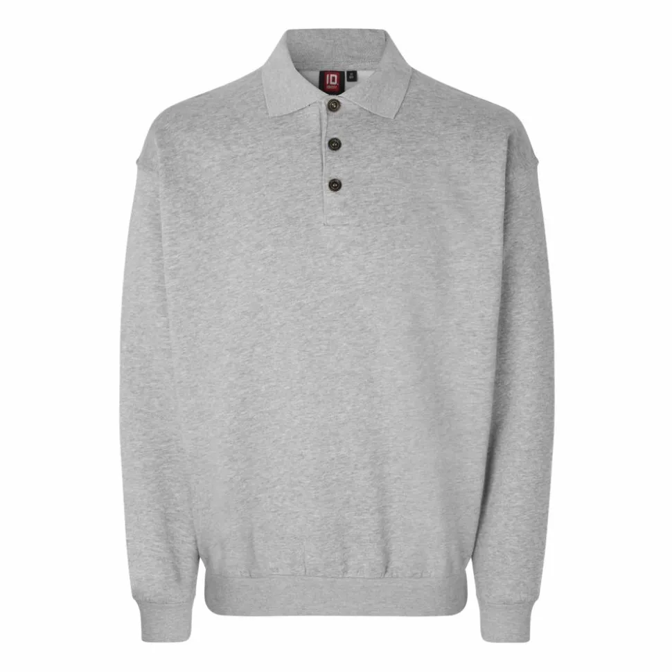 ID Klassisk Herre Sweatshirt - Grå Melange