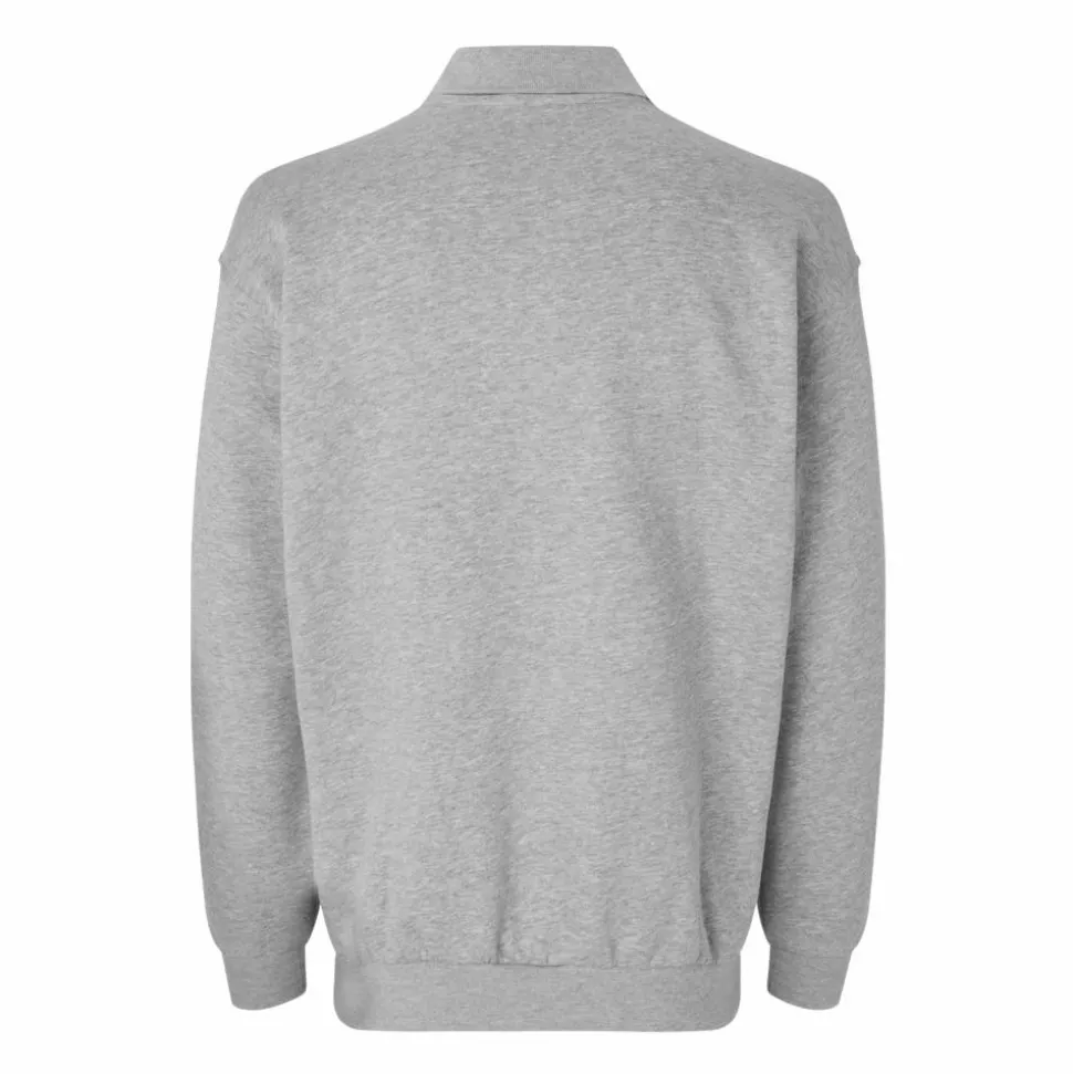 ID Klassisk Herre Sweatshirt - Grå Melange