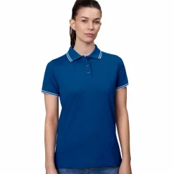 ID Kontrast Dame Polo - Azur