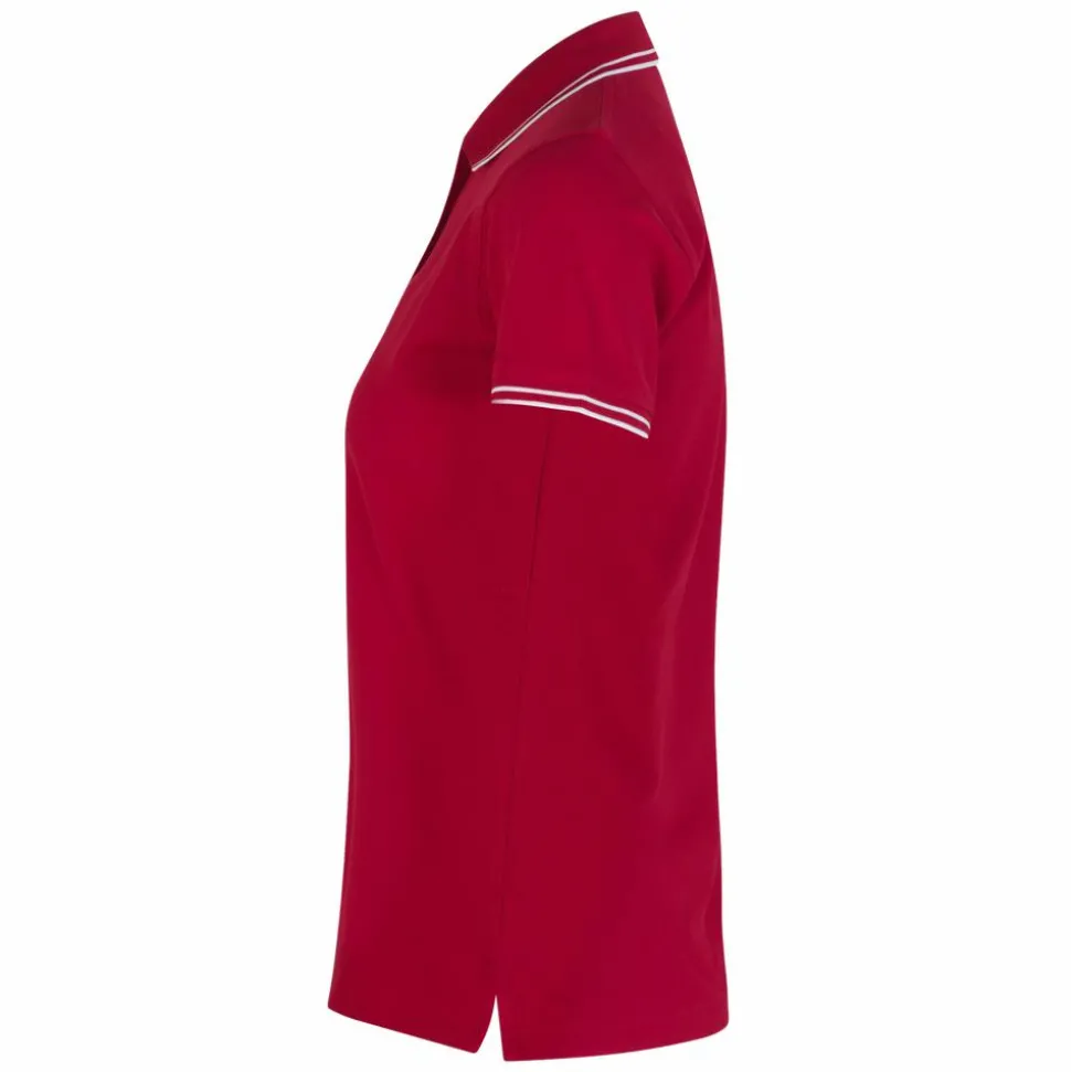 ID Kontrast Dame Polo - Red