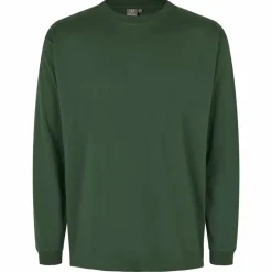 ID Pro Wear Herre Langærmet t-shirt - Flaskegrøn