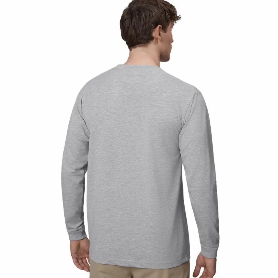ID Pro Wear Herre Langærmet t-shirt - Grey Melange