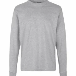 ID Pro Wear Herre Langærmet t-shirt - Grey Melange