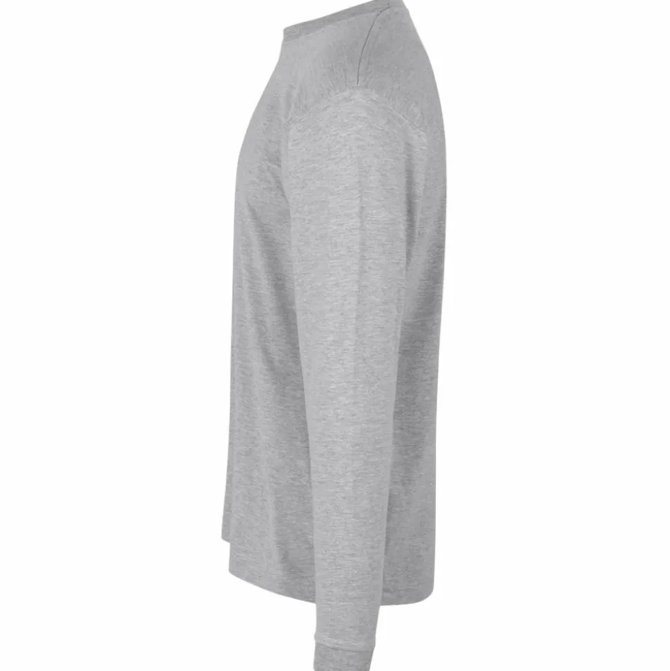 ID Pro Wear Herre Langærmet t-shirt - Grey Melange