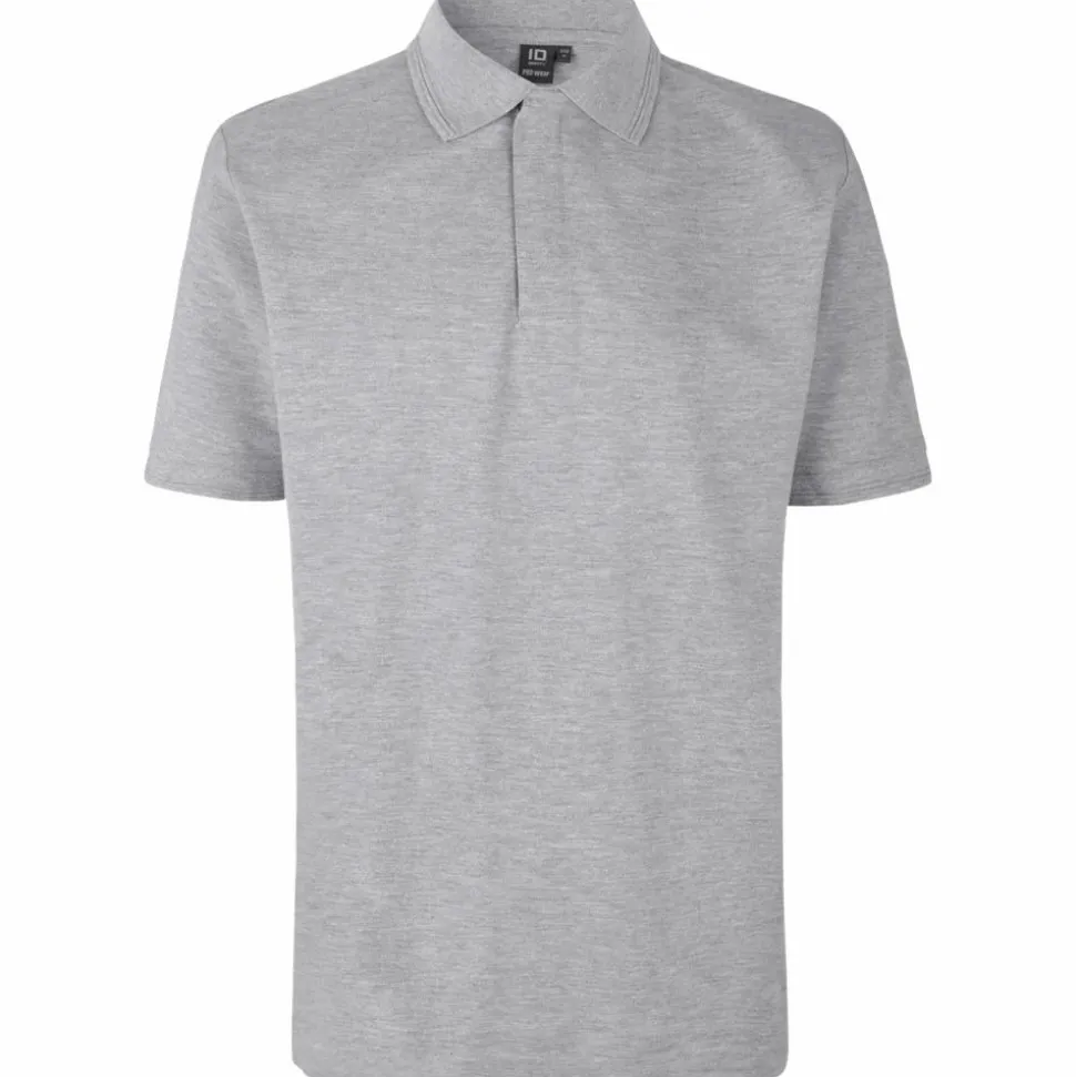 ID Pro Wear Herre Polo - Grå Melange