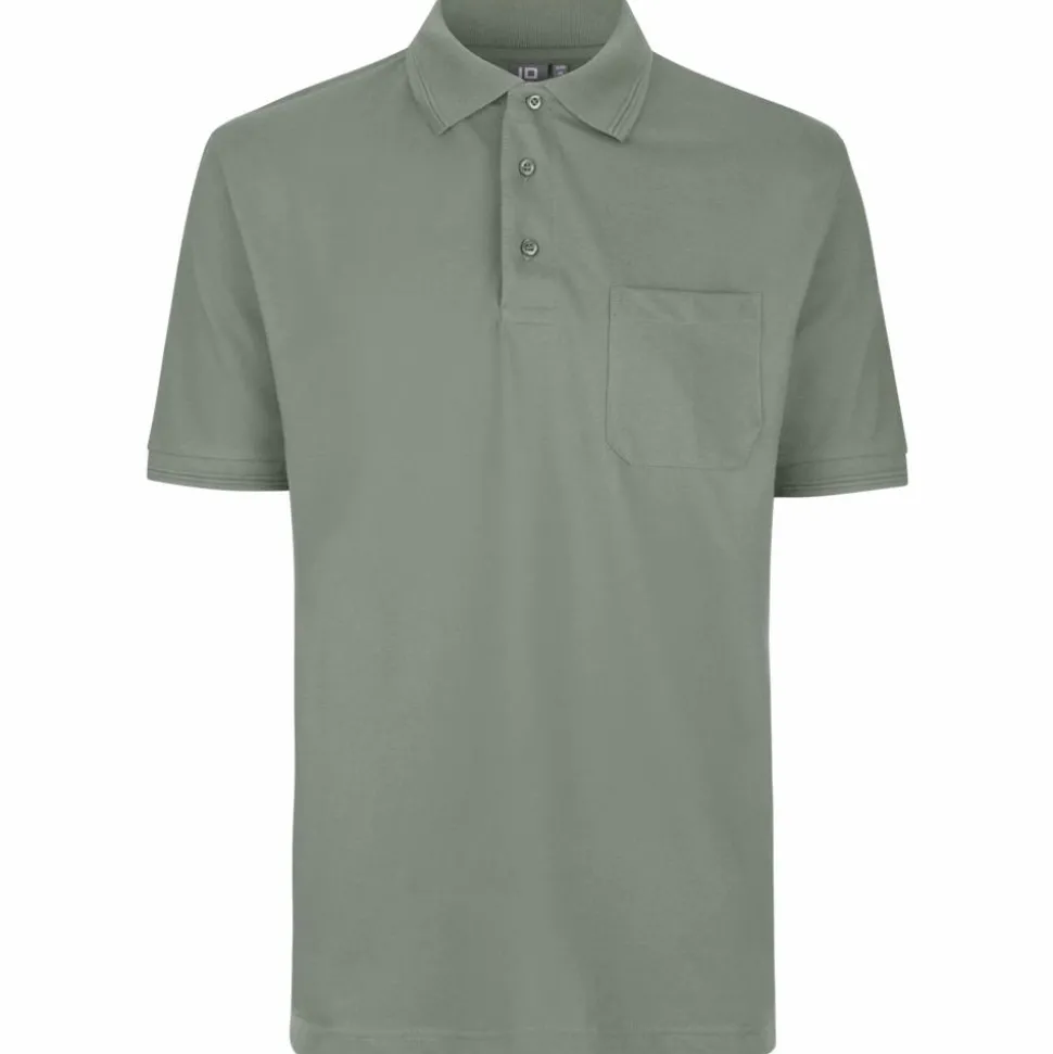 ID Pro Wear Herre Polo - Støvet Grøn