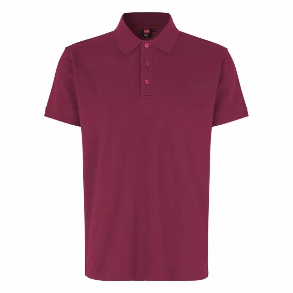 ID Stretch Herre Polo - Cerise
