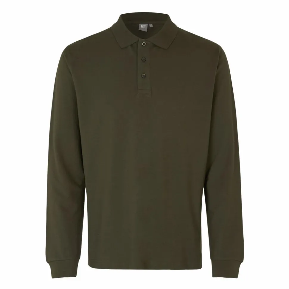 ID Stretch Herre Polo - Oliven