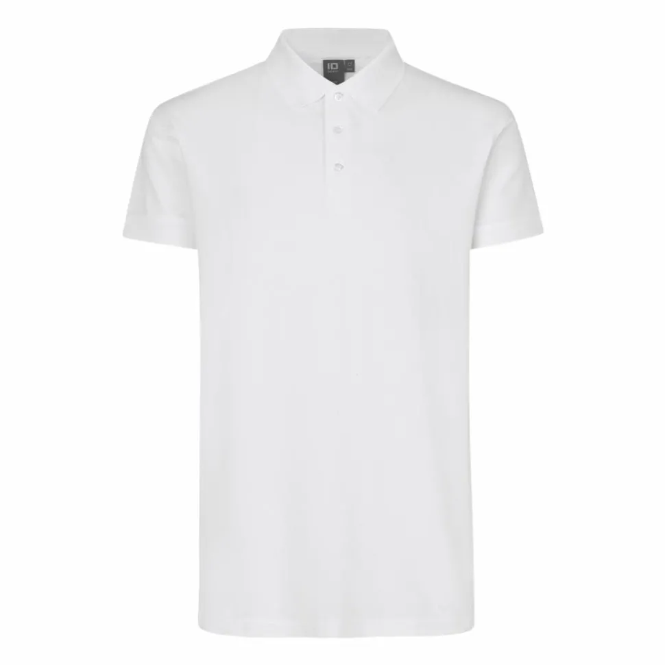 ID Stretch Herre Polo - White