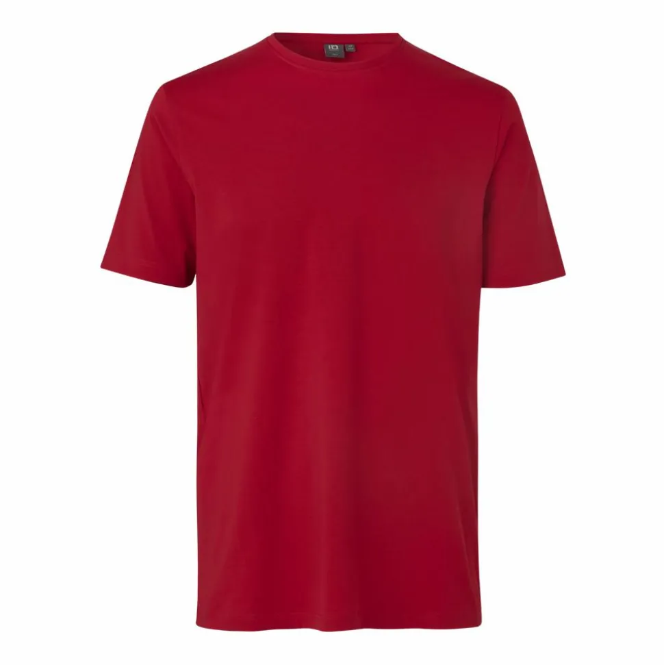 ID Stretch Herre T-shirt m. stretch - Rød
