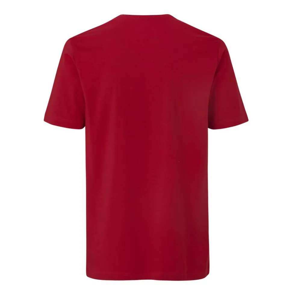 ID Stretch Herre T-shirt m. stretch - Rød