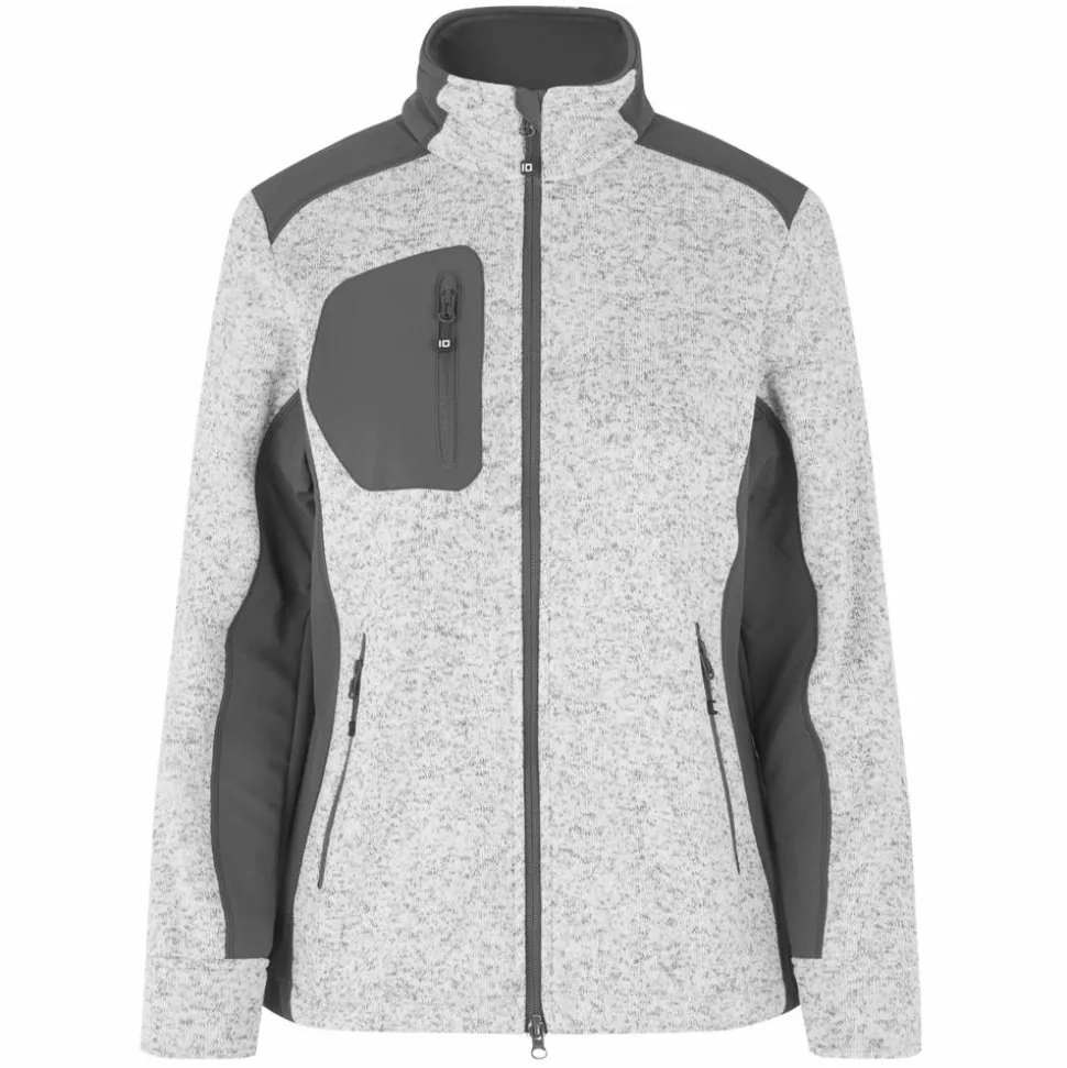 ID Unisex Fleecejakke - Grå Melange