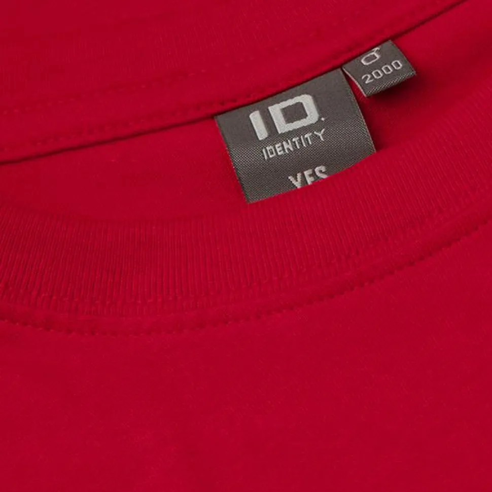 ID Yes Herre T-shirt - Rød