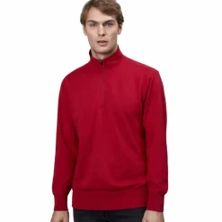 ID Zip Herre Sweatshirt - Red