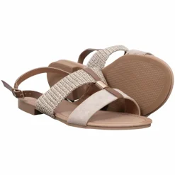 Ideal Shoes Dame Sandaler - Khaki