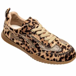 Ideal Shoes Dame Sneakers - Leopard