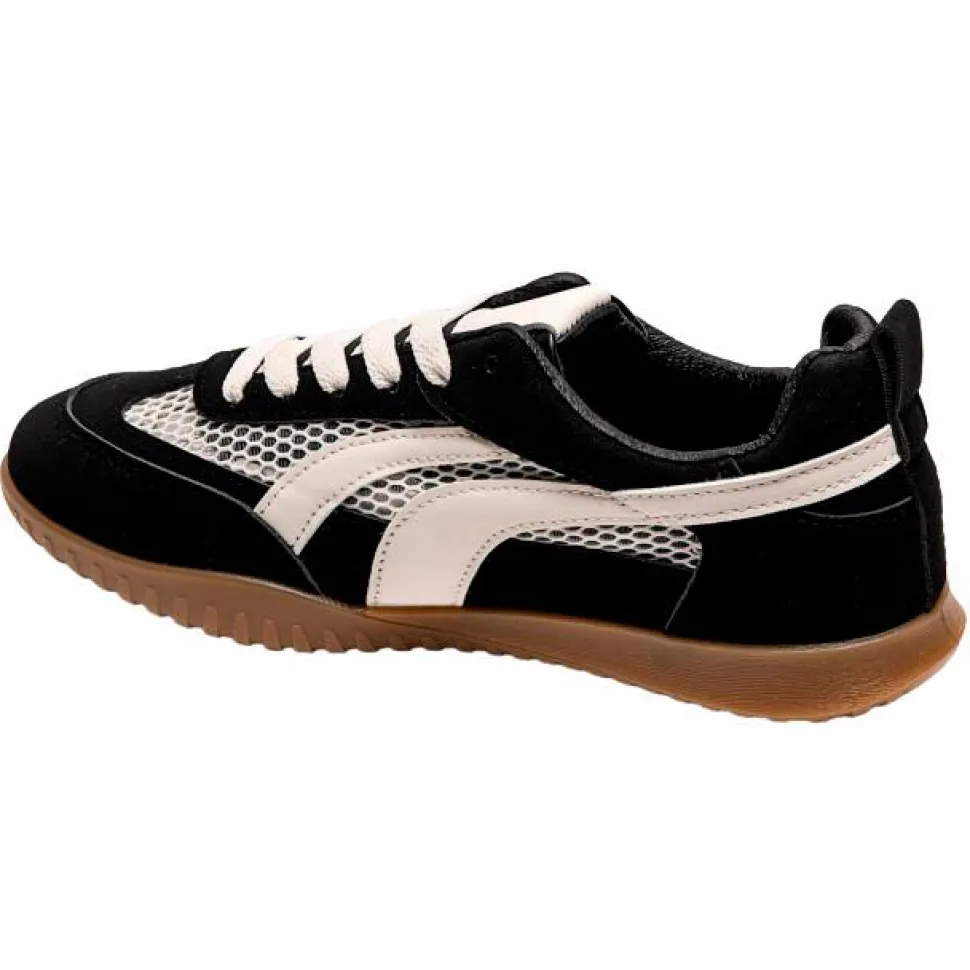 Ideal Shoes Dame Sneakers - Black